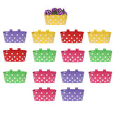 Kuber Industries Pack of 3 Dotted Oval Shape Planter|Premium Metal Flower Pot|Decorative Modern Desk Pot for Garden & Home Décor,Set of 5 (Multicolor)